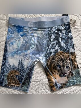 NWT~Ethika Men’s Snow Leopard Boxer Briefs
